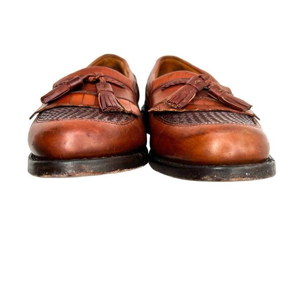 ALLEN EDMONDS Cody Kiltie Tassel Loafer Chili Weave in Cognac Men Size 9B main image 10